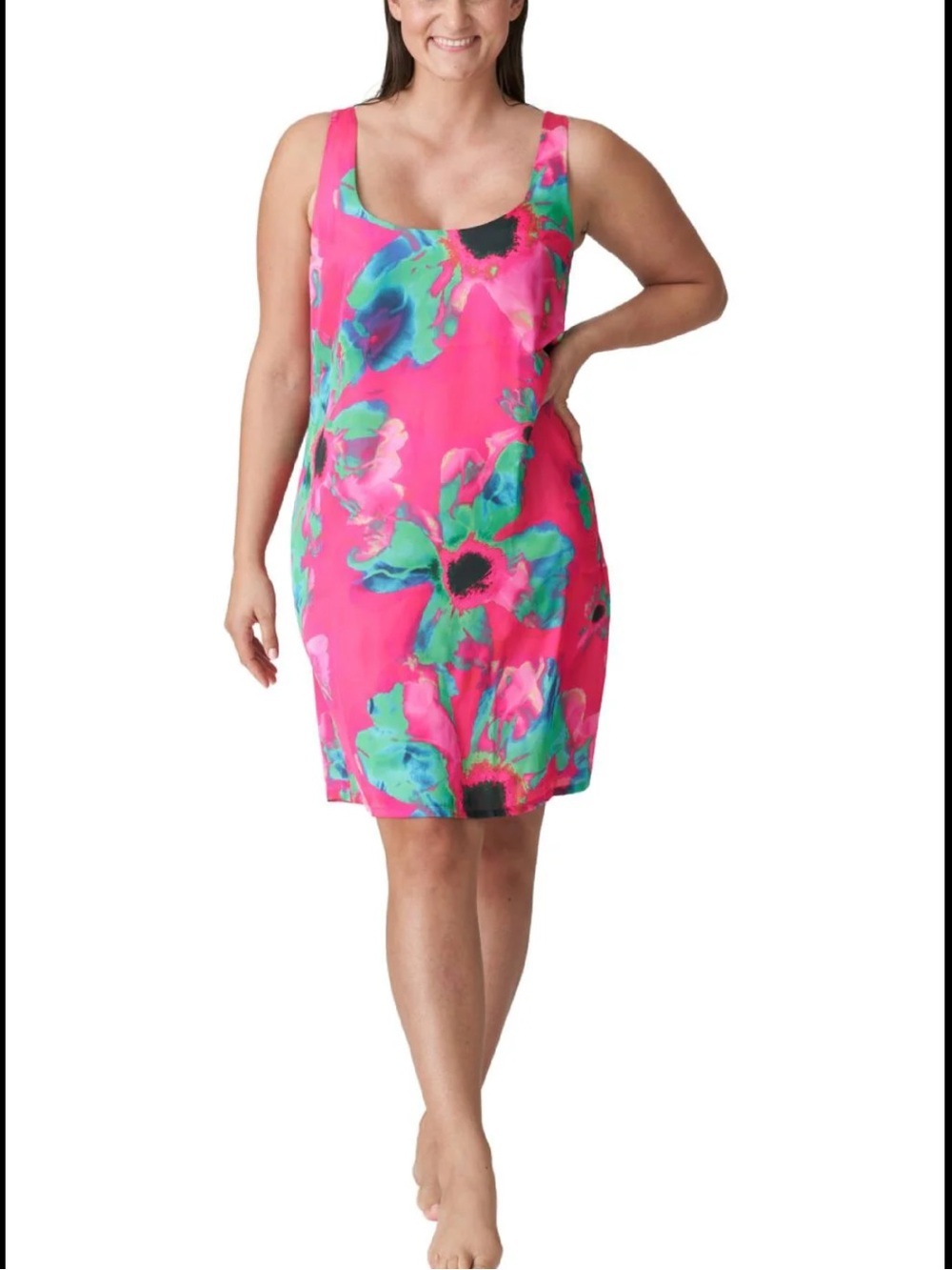 Prima Donna Swim Lush Green Margina Coverup Floral Dress Size M/L NWT